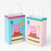 Peppa Pig Kraft Party Favor Bags - 8 Count
